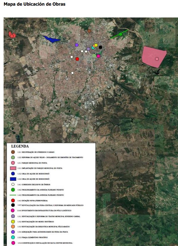 Mapa de ubicación de obras
